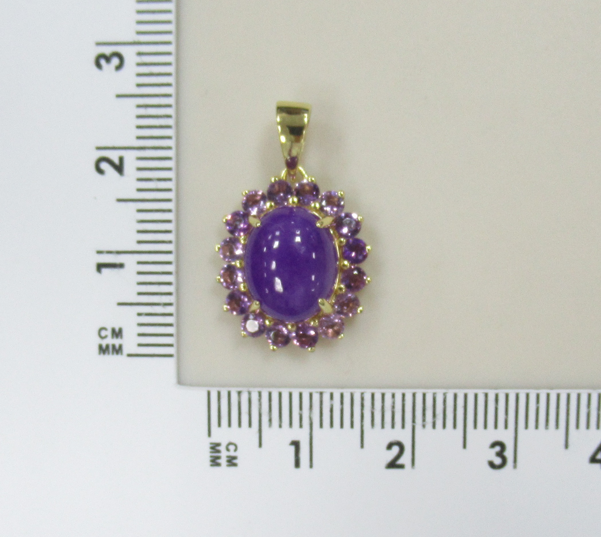 Серебряная подвеска с лавандовым жадеитом